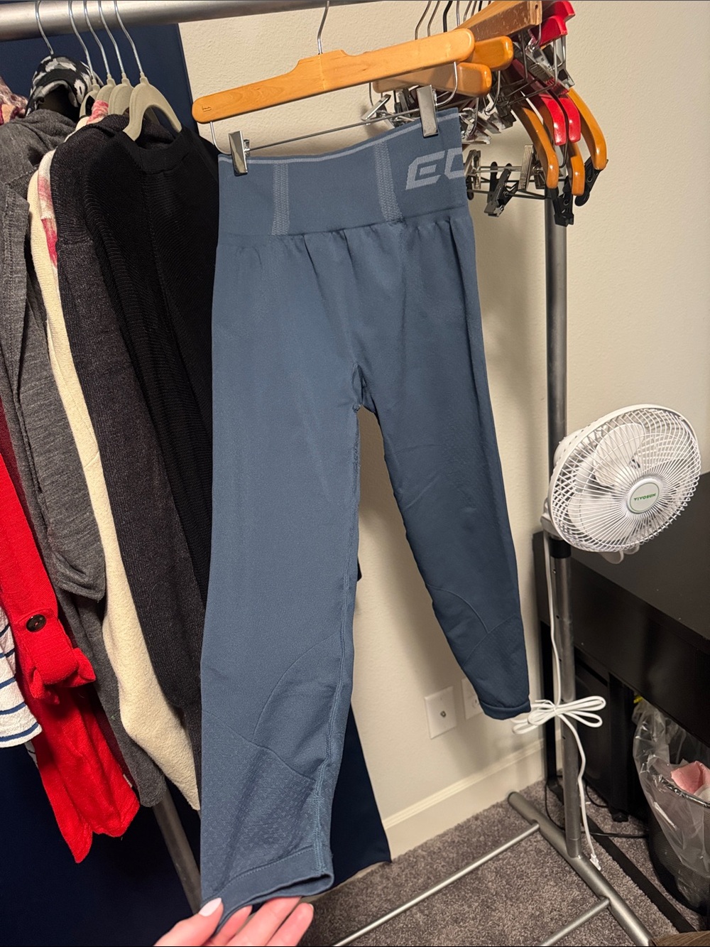 ECHT Slate Blue High-Waist Leggings